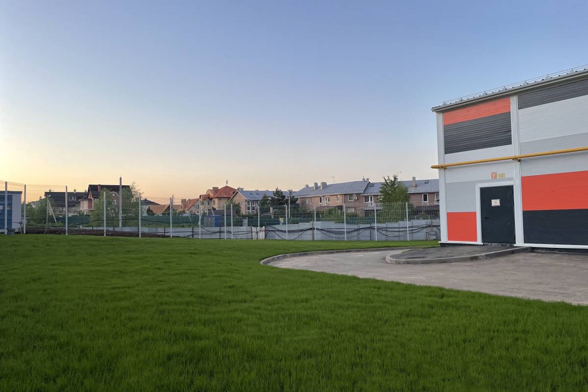 Устройство посевного газона на территории Котельной